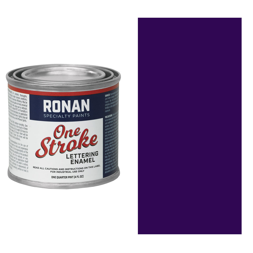 Ronan Paints One Stroke Lettering Enamel 4oz Violet