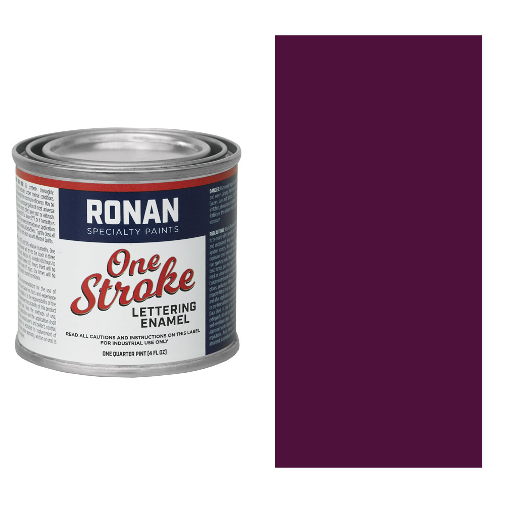 Ronan Paints One Stroke Lettering Enamel 4oz Purple