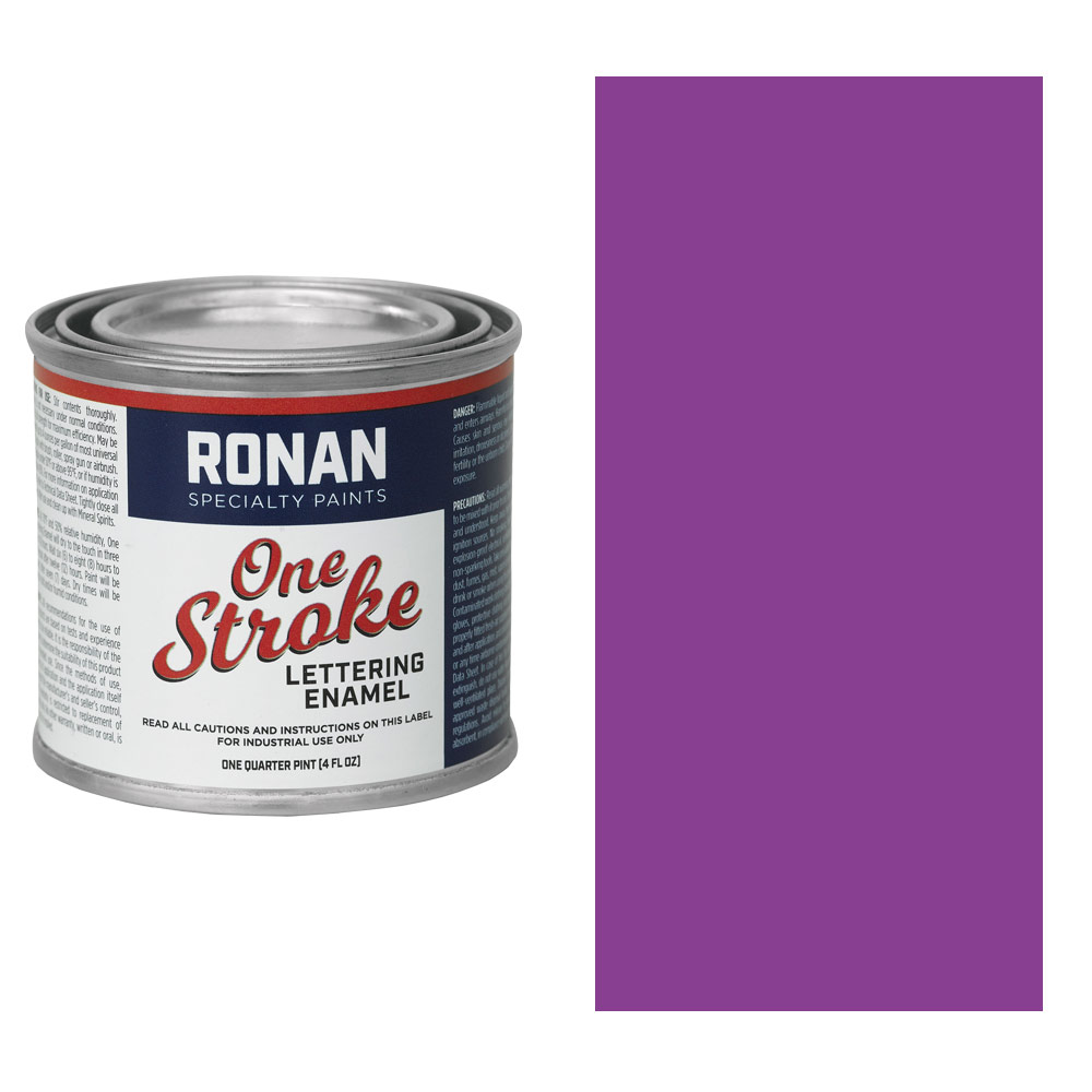 Ronan Paints One Stroke Lettering Enamel 4oz Process Purple