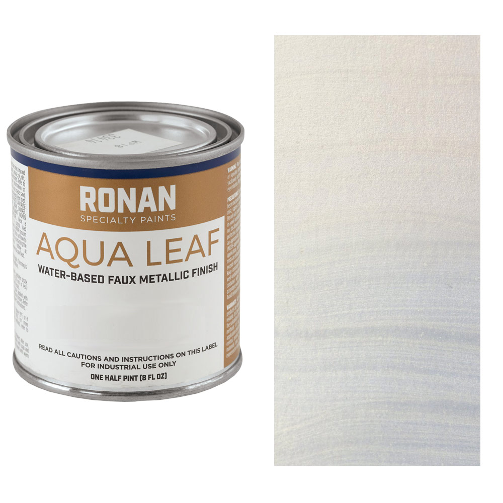 Ronan Paints Aqua Leaf Faux Metallic 8oz Interference Silver/Gold