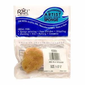 Professional Artist Natural Ocean Silk Sponge 1.5" - 2.0"