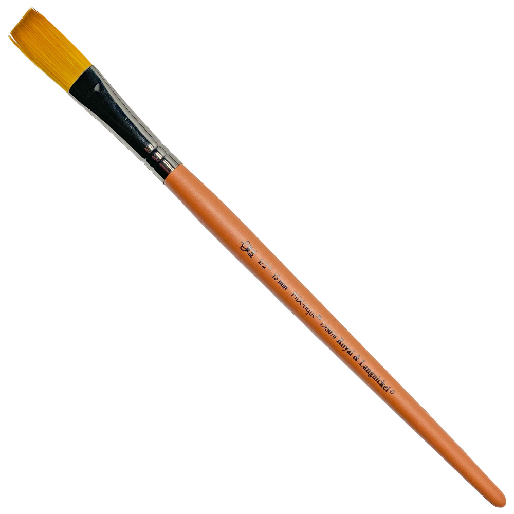 Royal MIX-tique Synthetic Gold Taklon Brush Stroke 1/2"