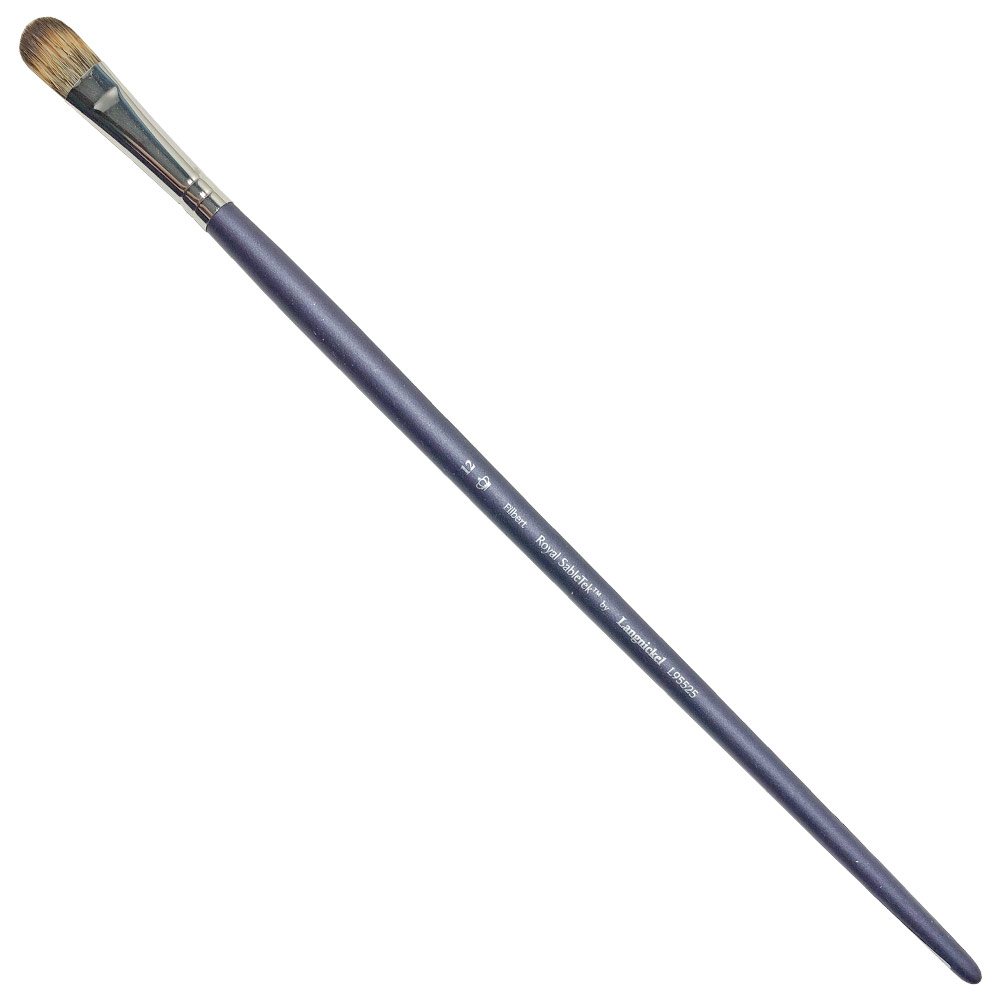 Royal SableTek Synthetic Mongoose Long Brush Filbert #12