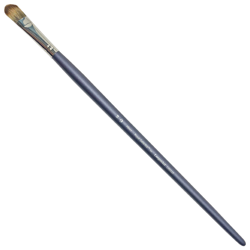 Royal SableTek Synthetic Mongoose Long Brush Filbert #14
