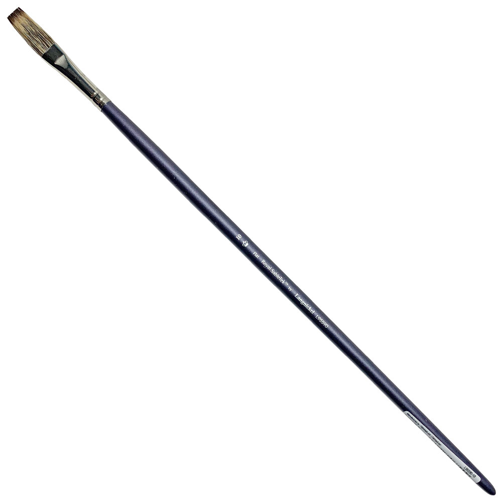Royal SableTek Synthetic Mongoose Long Brush Flat #10