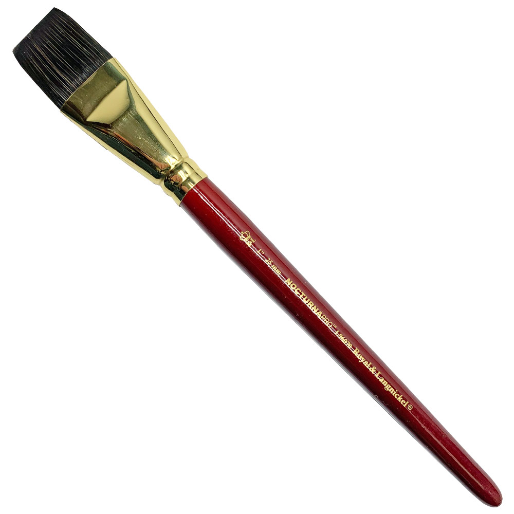 Royal NocturnaPro Synthetic Squirrel Watercolor Brush Wash 1"