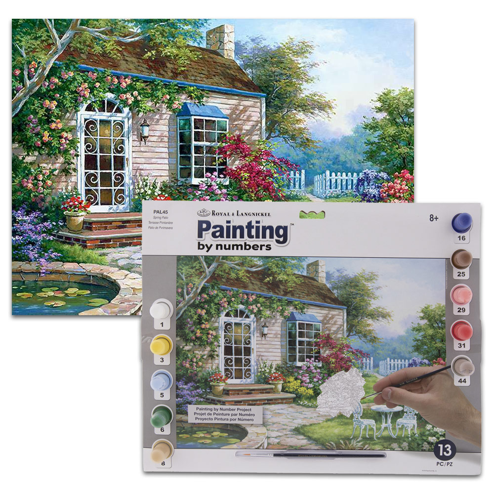 Painting By Numbers Adult Large - Spring Patio