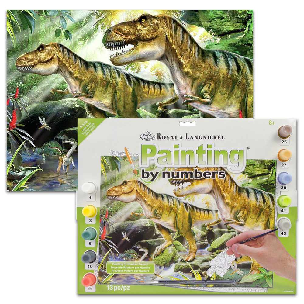 Royal Brush Painting by Numbers Junior 15.375"x11.25" Double Trouble