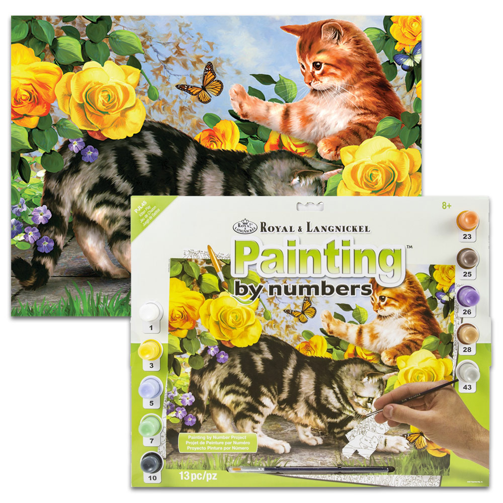 Royal Brush Painting by Numbers Junior 15.375"x11.25" Kitten Play