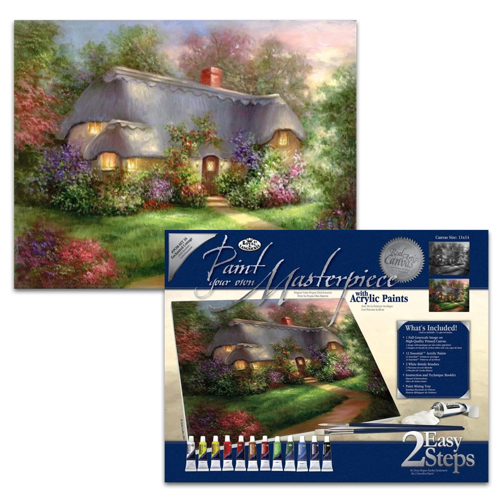Royal Brush Paint Your Own Masterpiece 11"x14" Enchanted Cottage