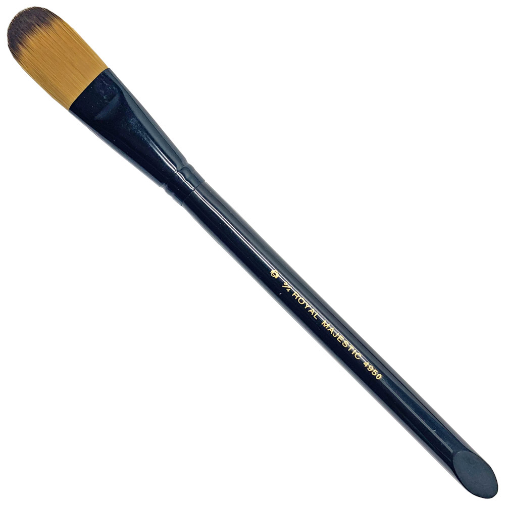 Royal Majestic Synthetic Watercolor Brush Series 4950 Oval Wash 3/4"