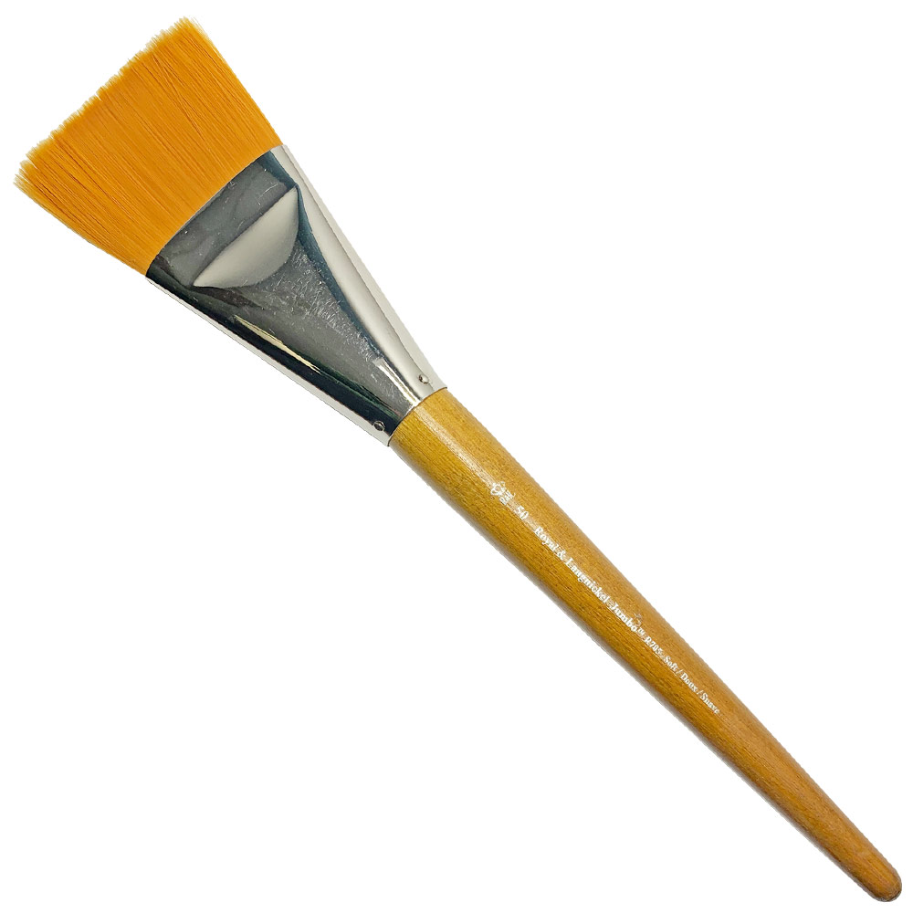 Royal Jumbo Synthetic Golden Taklon Brush Flat #50