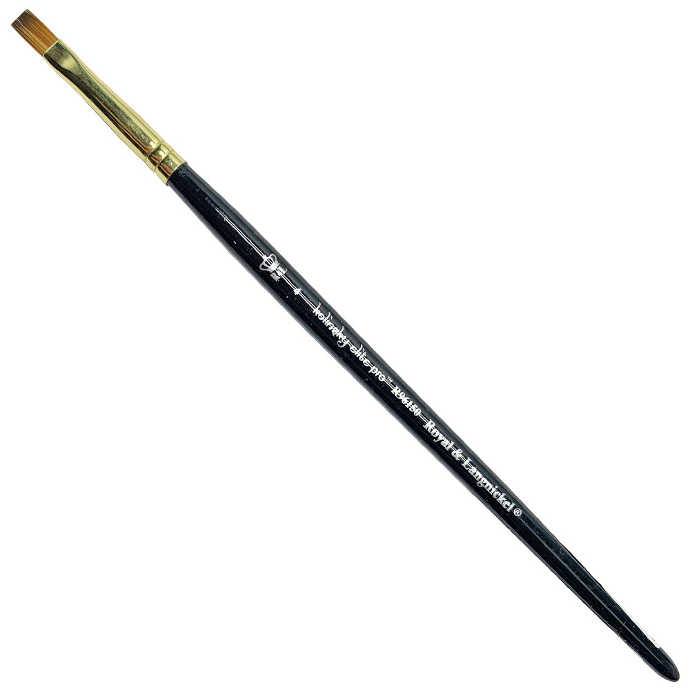 Royal Kolinsky Elite Pro Synthetic Watercolor Brush Flat Shader #4