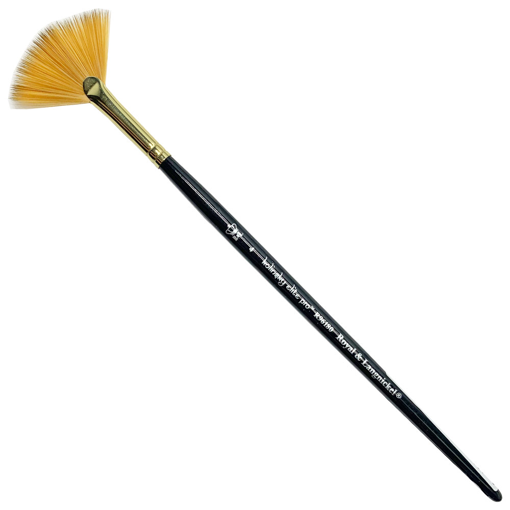 Royal Kolinsky Elite Pro Synthetic Watercolor Brush Fan #4