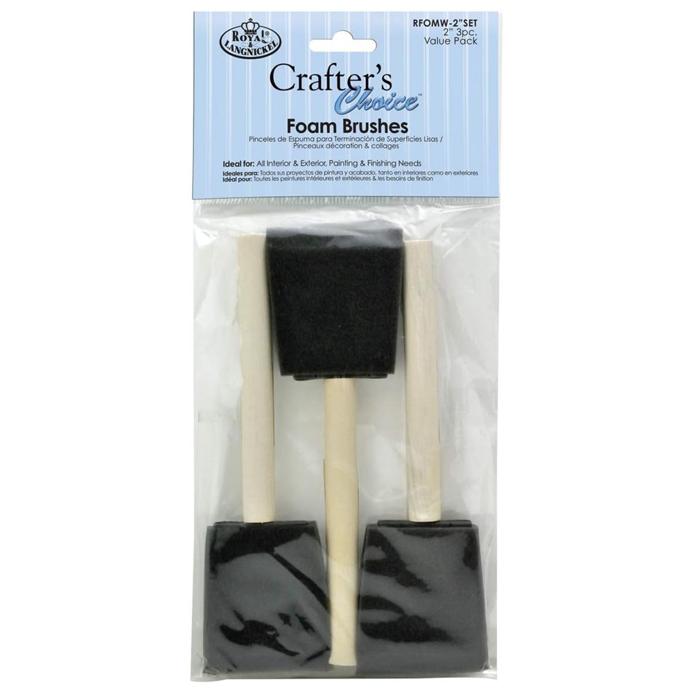 Royal & Langnickel Crafter's Choice Foam Brush 3 Pack 2"