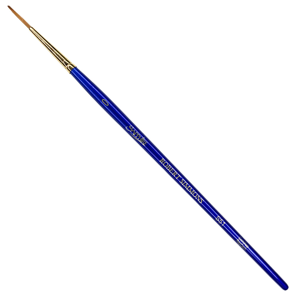 Robert Simmons Sapphire Sable Blend Watercolor Brush Liner #0