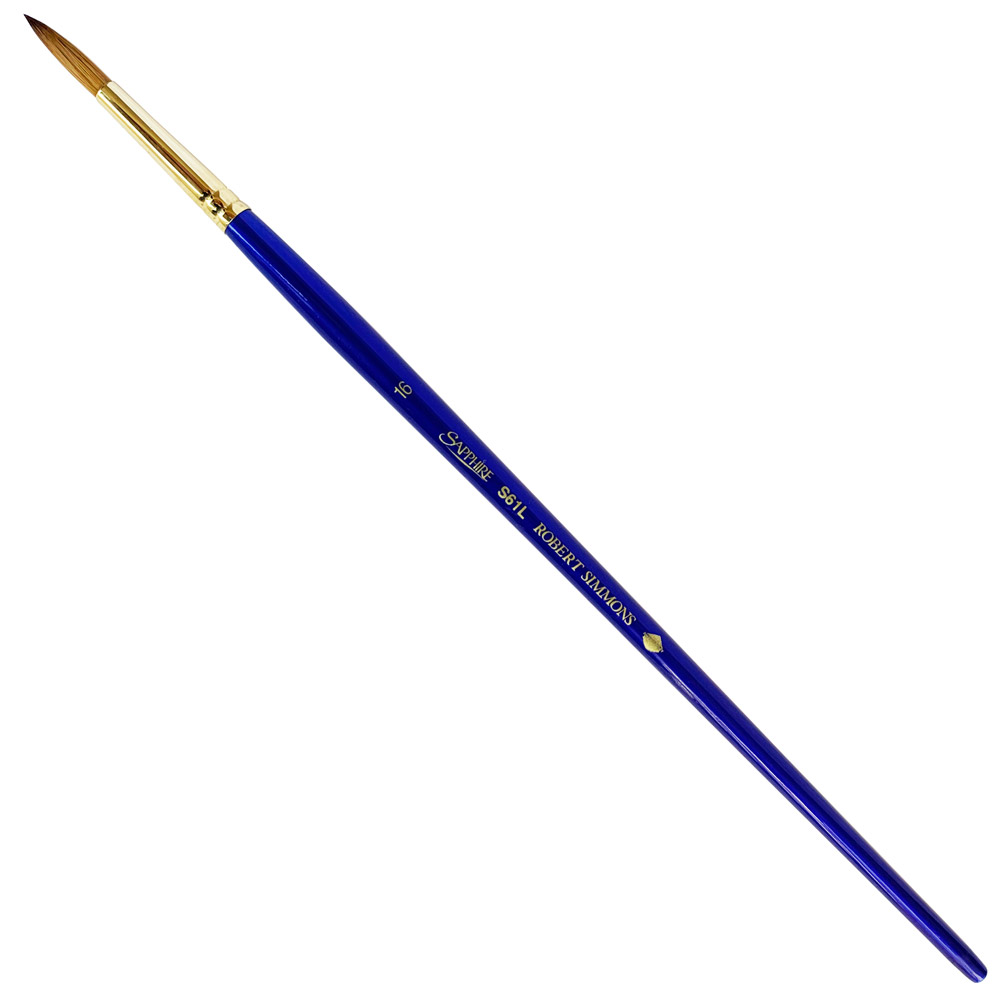 Robert Simmons Sapphire Synthetic Sable Long Handle Brush Round #16