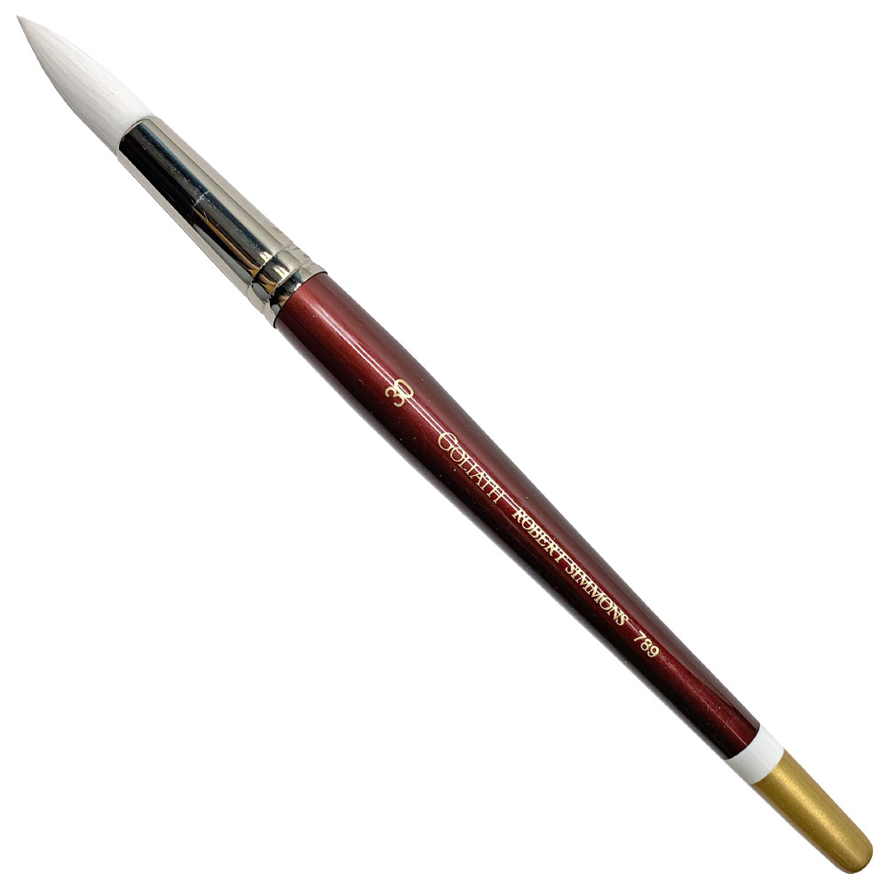 Robert Simmons Goliath Synthetic White Bristle Round #30