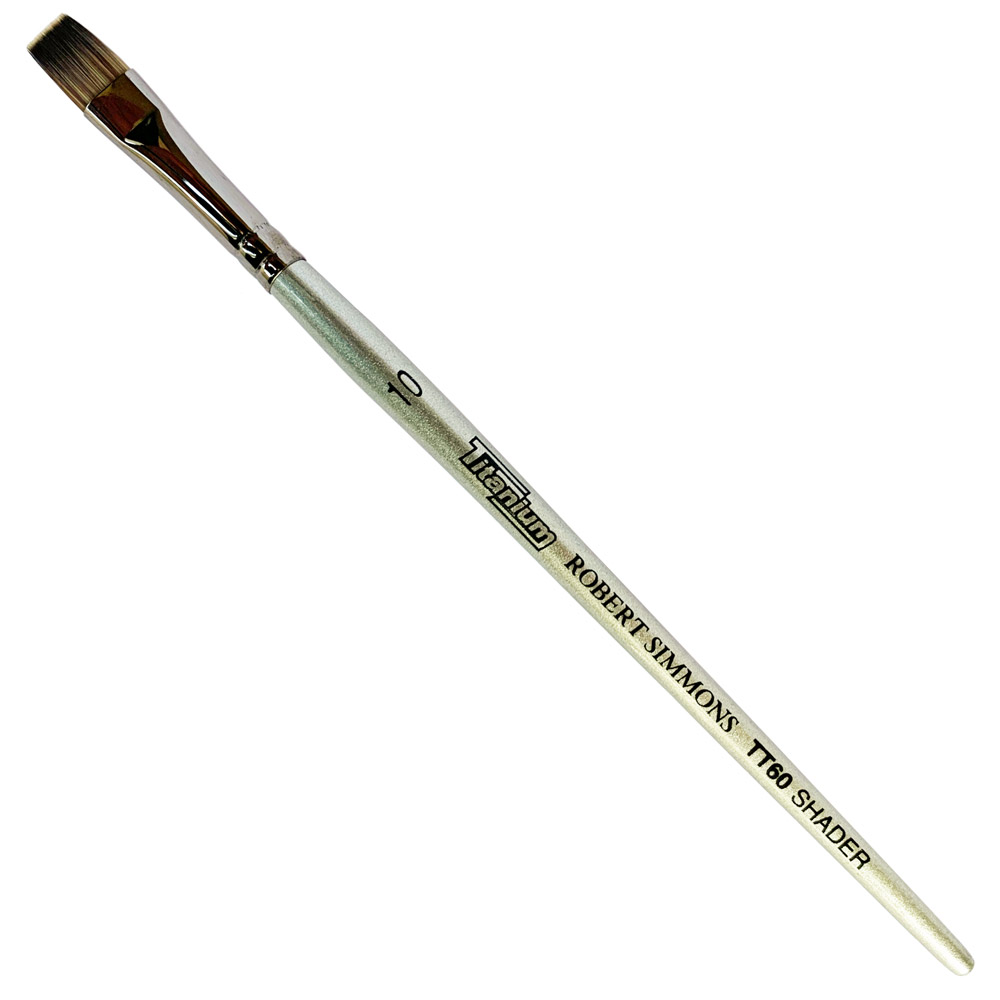 Robert Simmons Titanium Interlocked Bristle Brush Flat Shader #10
