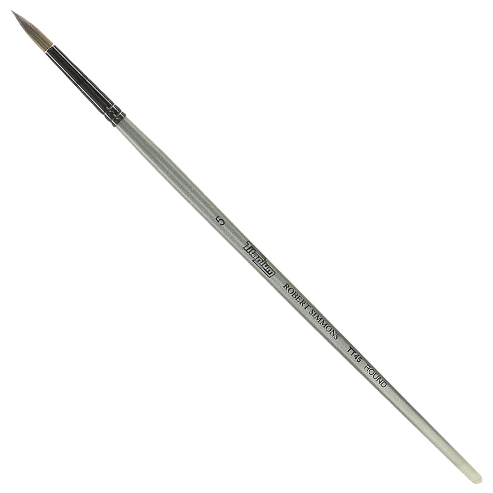 Robert Simmons Titanium Interlocked Bristle LH Brush Round #5