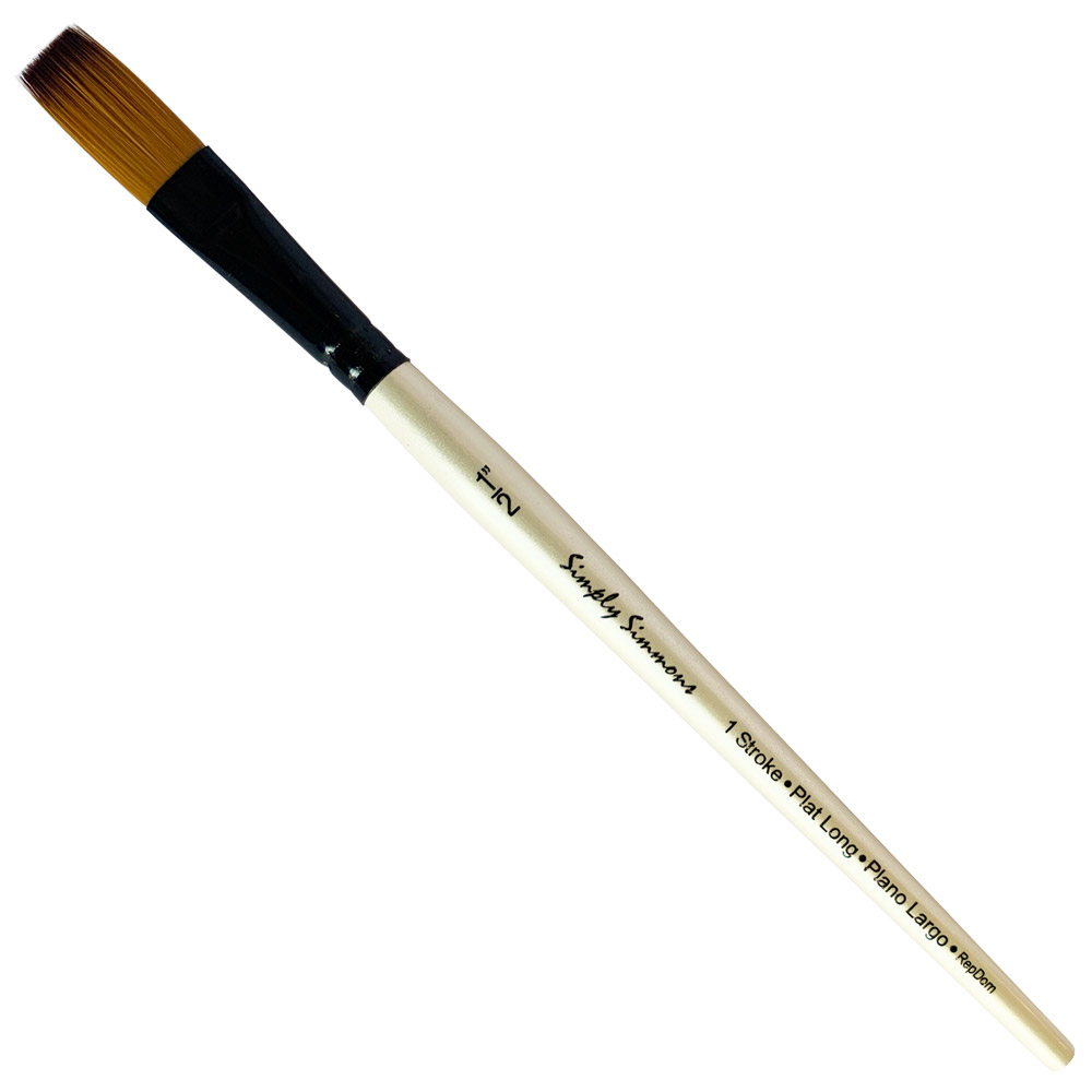Robert Simmons Simply Simmons Synthetic Mixed Media Brush One Stroke 1/2"