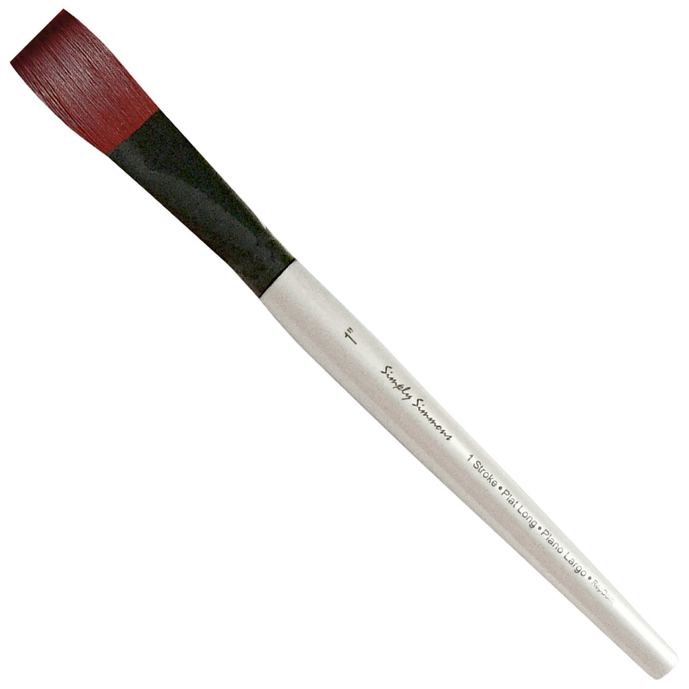 Robert Simmons Simply Short Handle Brush One Stroke 1"