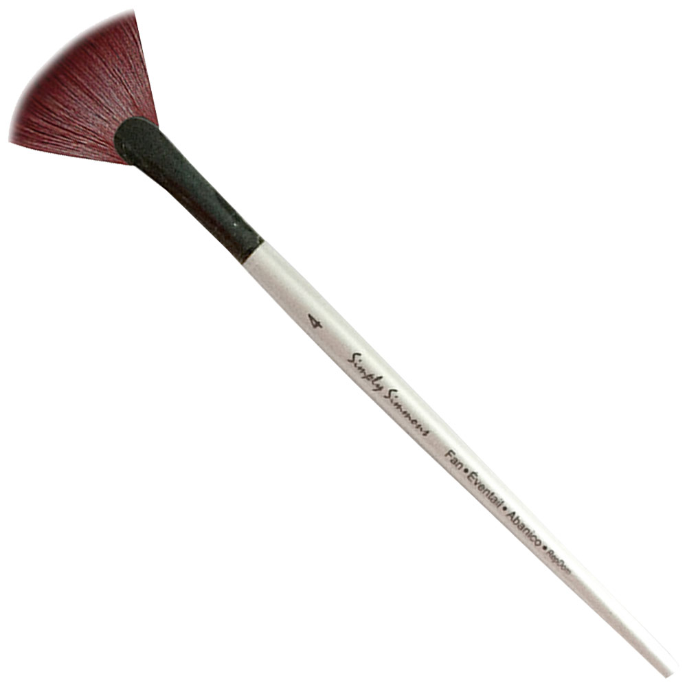Robert Simmons Simply Short Handle Brush Fan #4