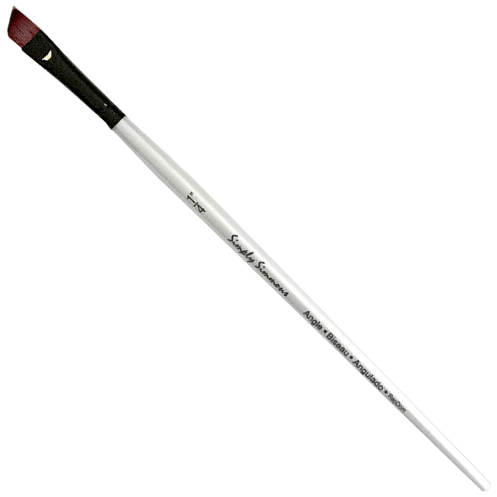 Robert Simmons Simply Short Handle Brush Angle Shader 1/4"