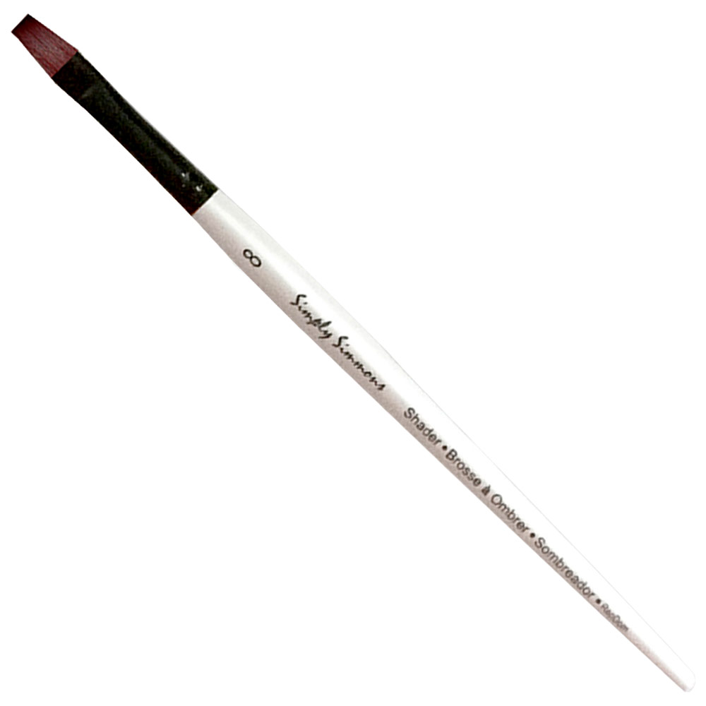 Robert Simmons Simply Short Handle Brush Shader #8