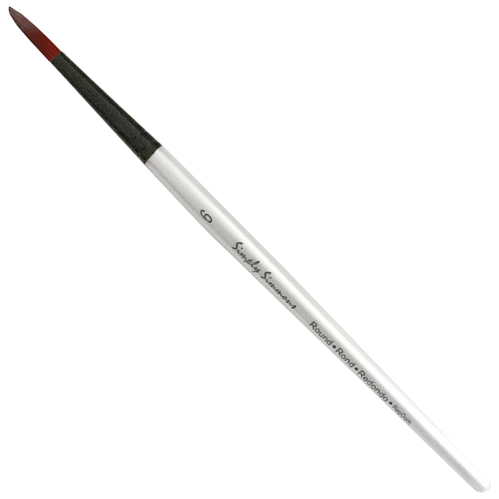 Robert Simmons Simply Short Handle Brush Round #6