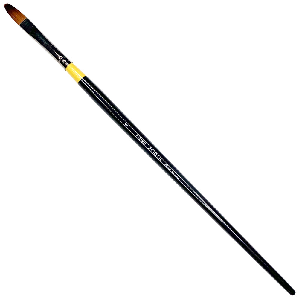 Robert Simmons Acrylic Long Handle Brush Filbert #4