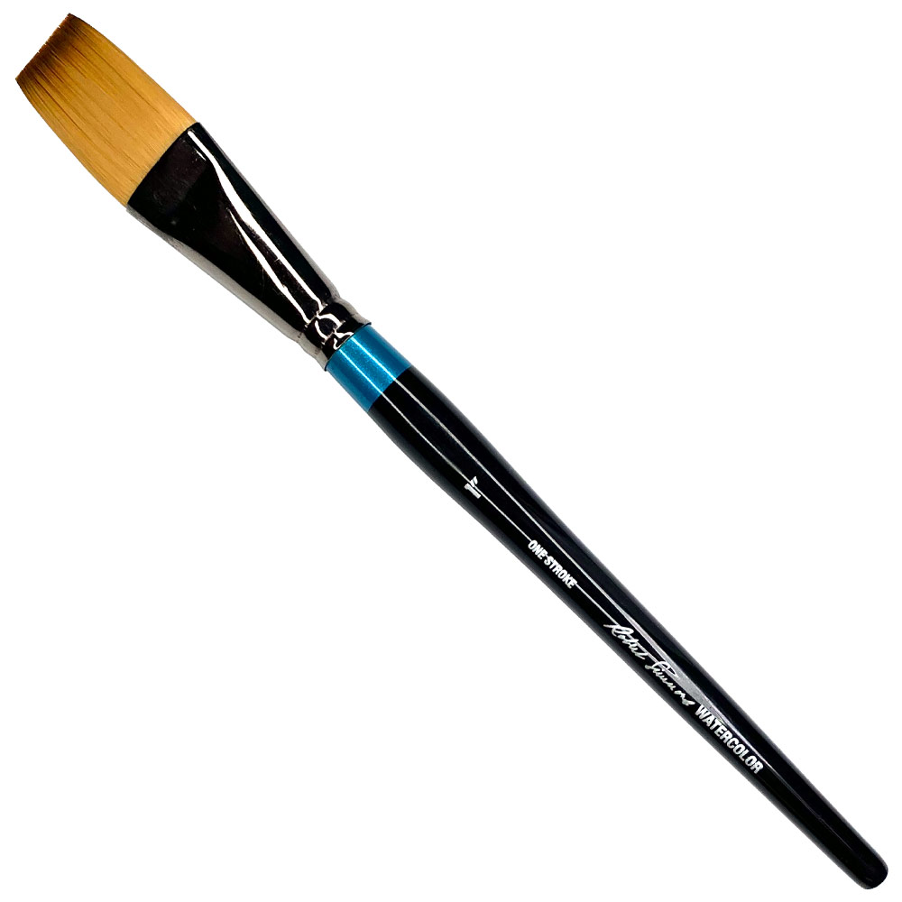 Robert Simmons Synthetic Watercolor Short Handle Brush One Stroke 1"
