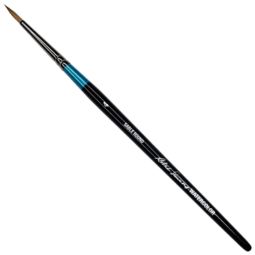 Robert Simmons Sable Watercolor Short Handle Brush Round #4