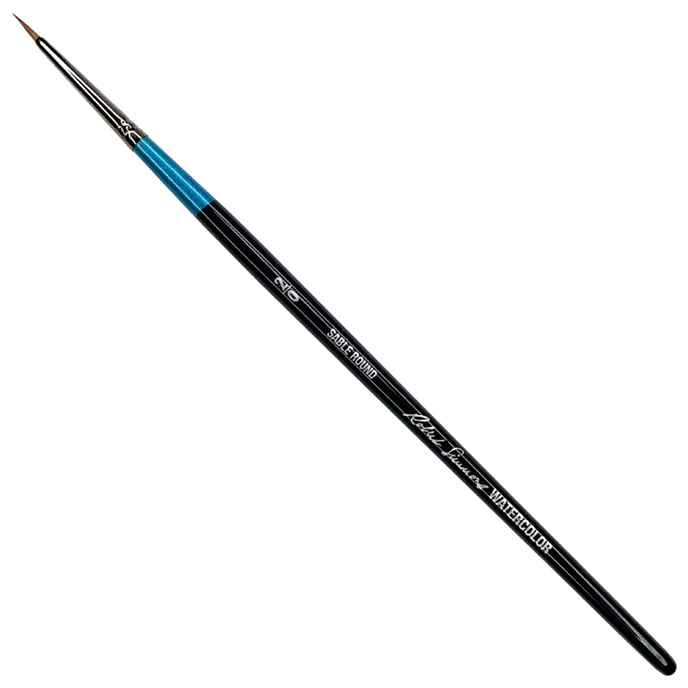 Robert Simmons Sable Watercolor Short Handle Brush Round #2/0