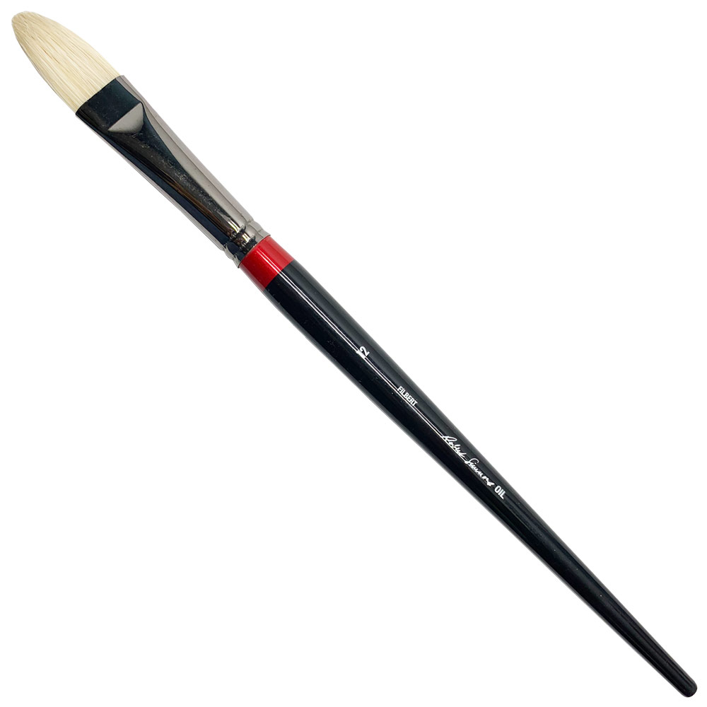 Robert Simmons Bristle Oil Long Handle Brush Filbert #12
