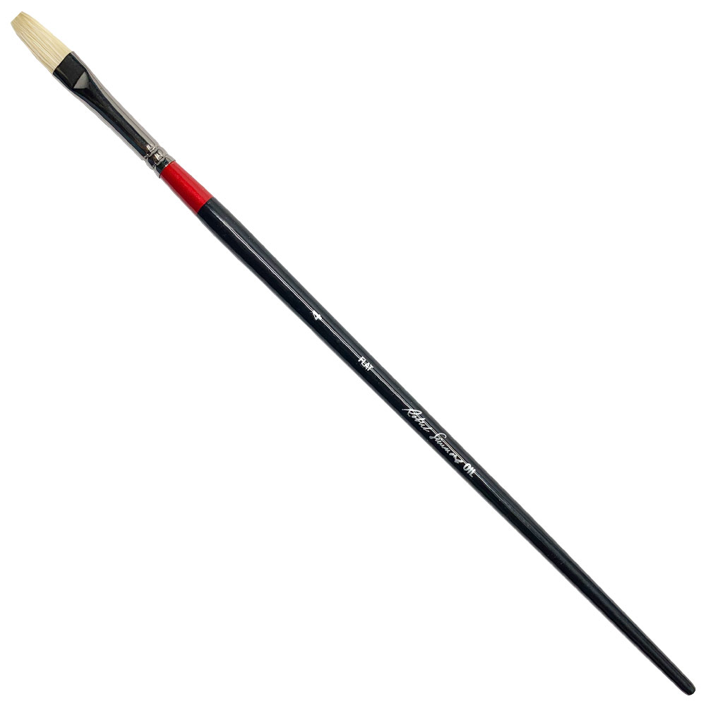 Robert Simmons Bristle Oil Long Handle Brush Flat #4