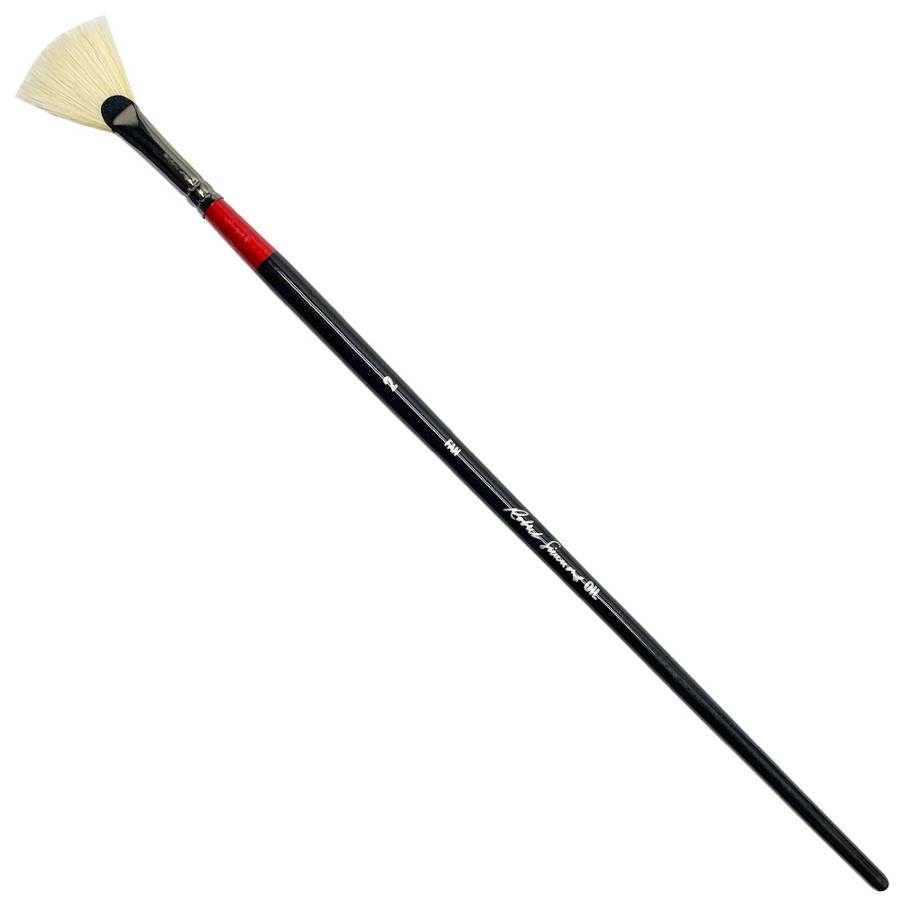 Robert Simmons Bristle Oil Long Handle Brush Fan #2