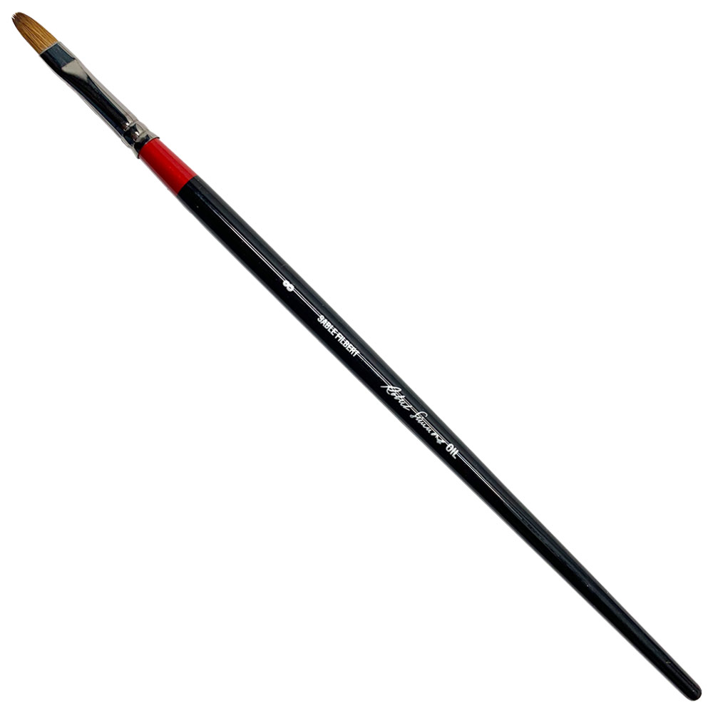 Robert Simmons Sable Oil Long Handle Brush Filbert #8