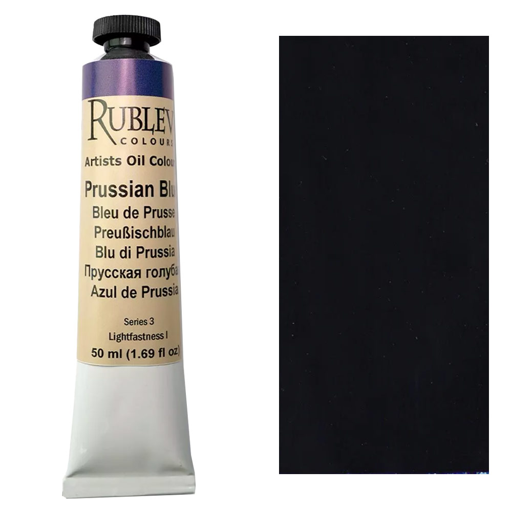 Rublev Artist Oil Color 50ml - Prussian Blue