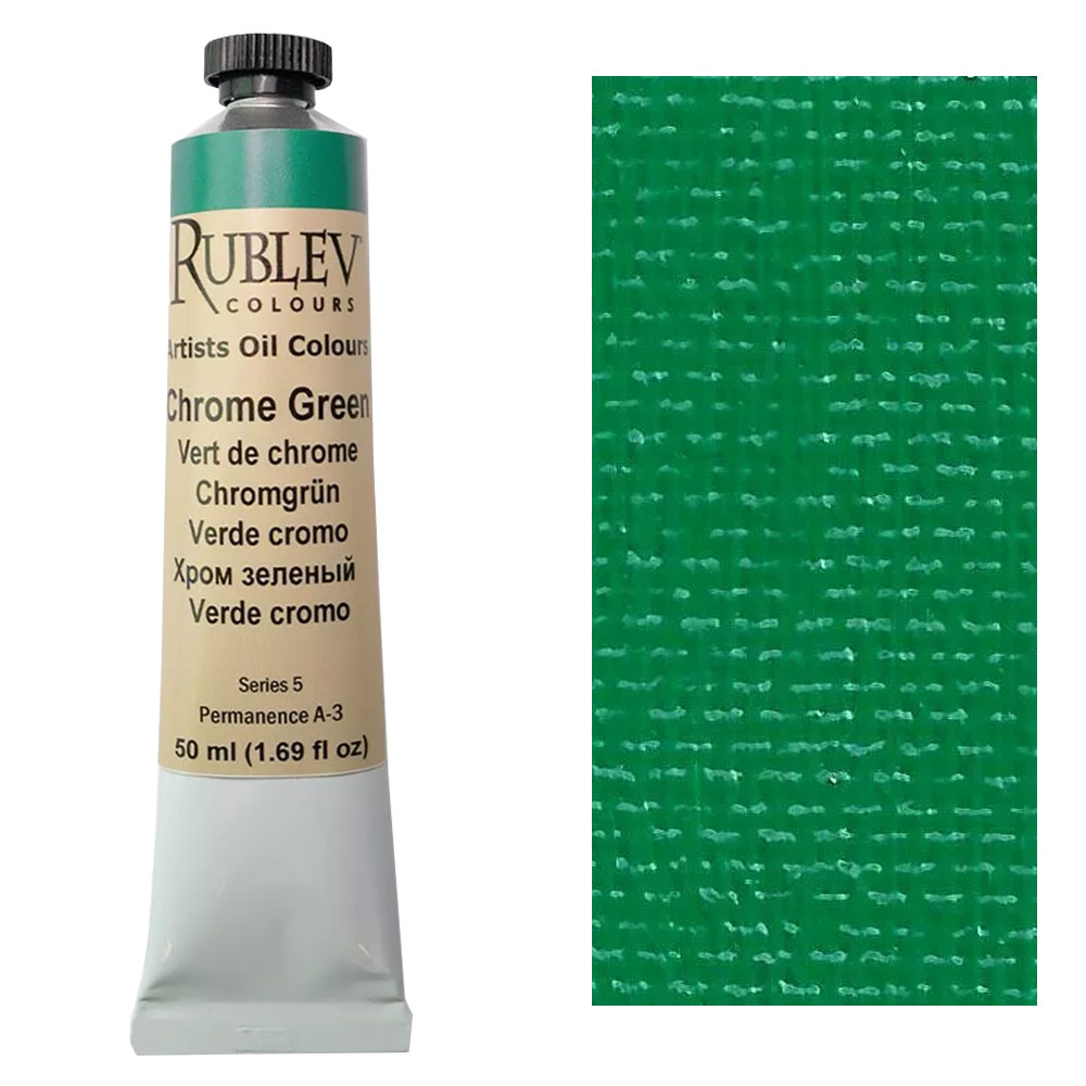 Rublev Artist Oil Color 50ml - Chrome Green