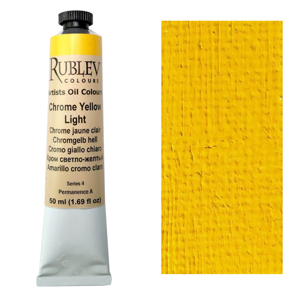 Rublev Artist Oil Color 50ml - Chrome Yellow Light