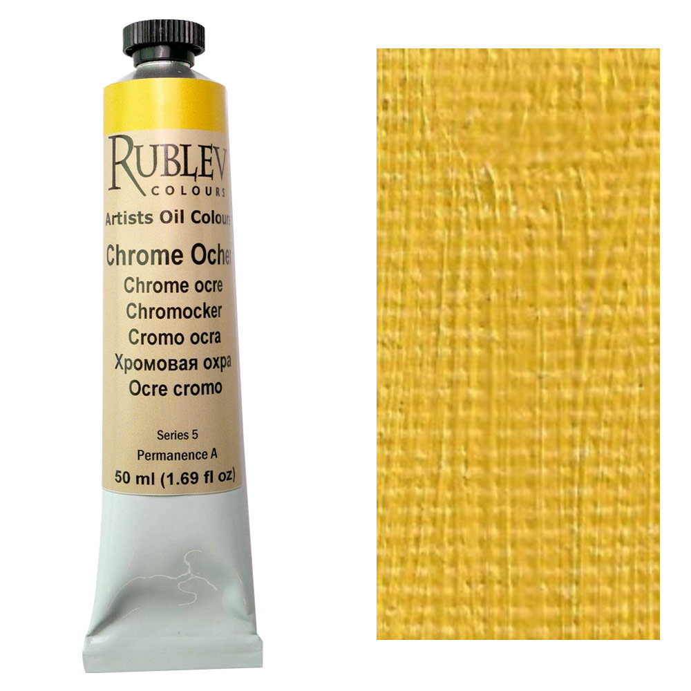 Rublev Colours Artist Oil Colours 50ml Chrome Ocher