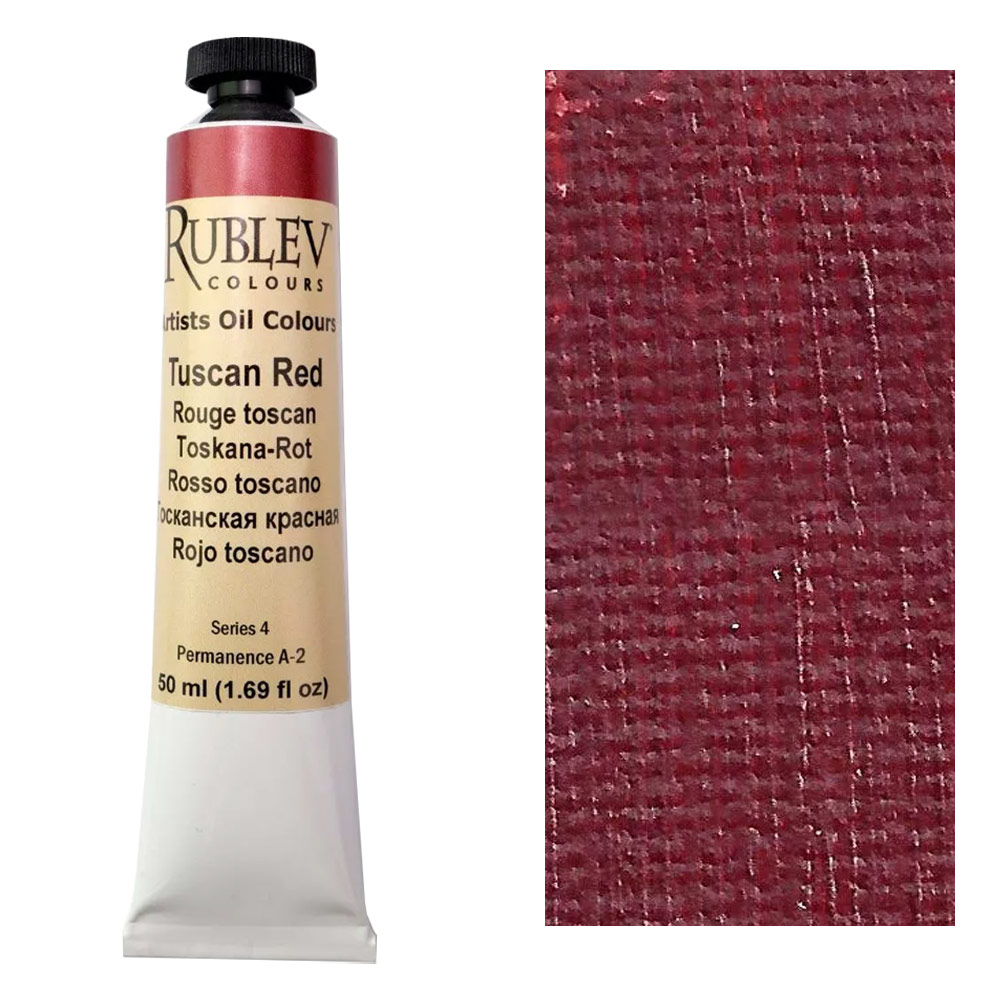 Rublev Colours Artist Oil Colours 50ml Tuscan Red