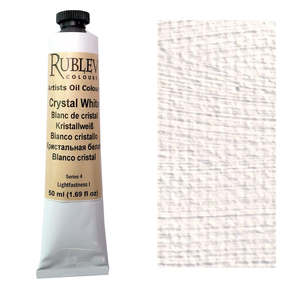 Rublev Colours Artist Oil Colours 50ml Crystal White