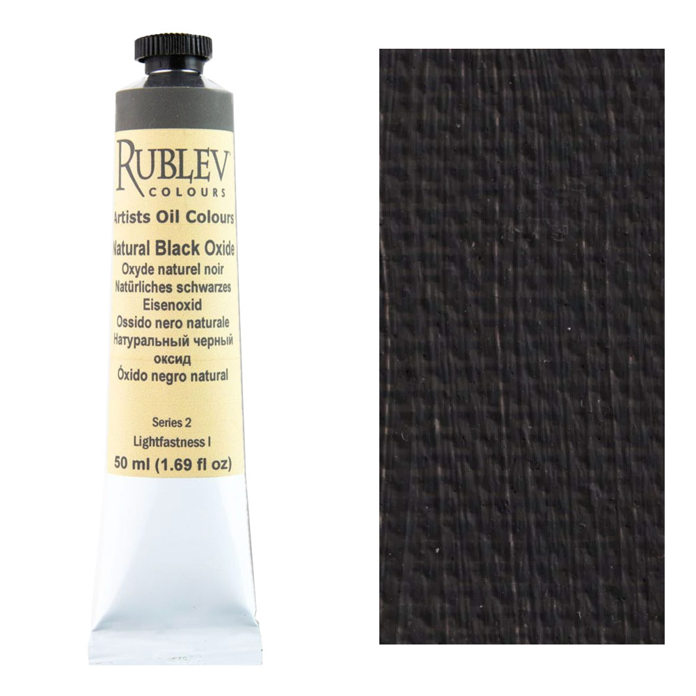 Rublev Colours Artist Oil Colours 50ml Natural Black Oxide