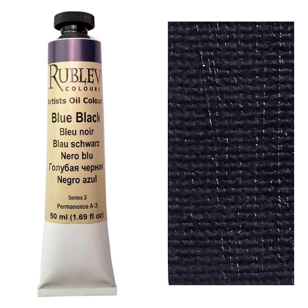Rublev Colours Artist Oil Colours 50ml Blue Black
