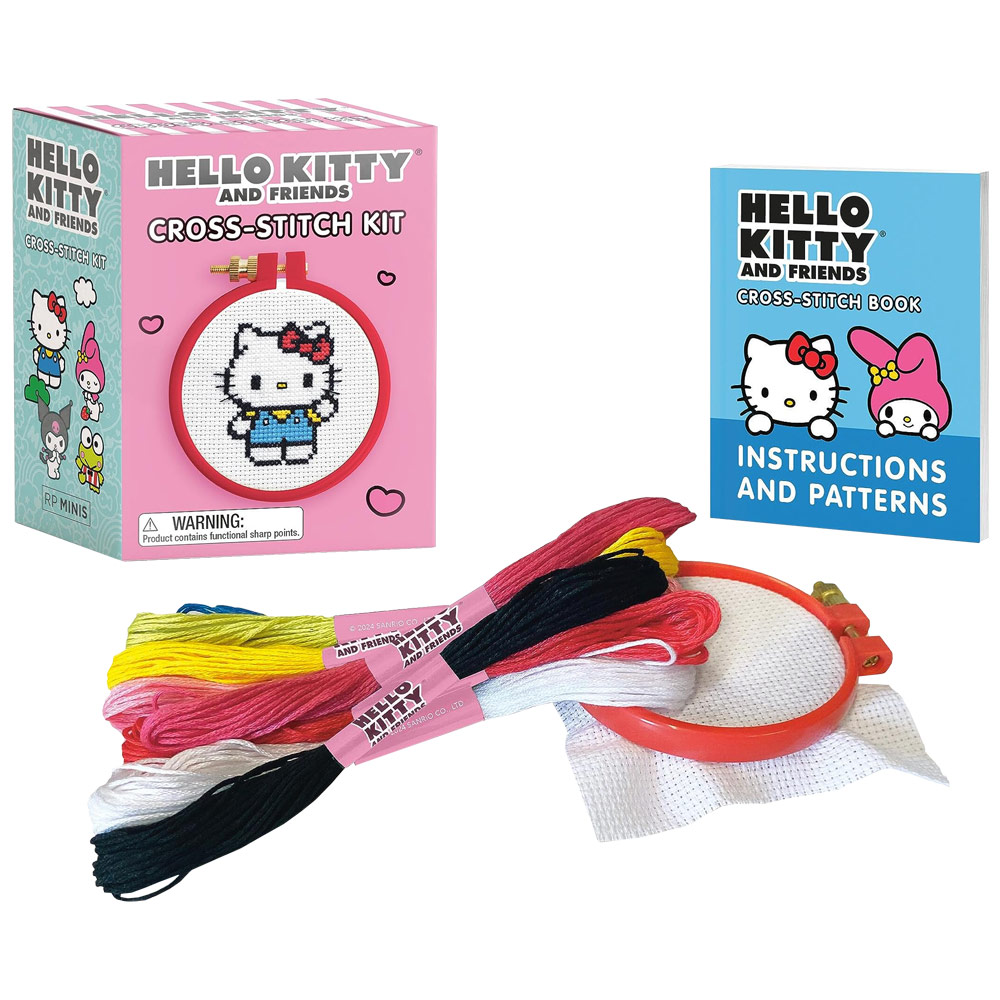 Running Press Hello Kitty & Friends Cross Stitch Kit 14 Set