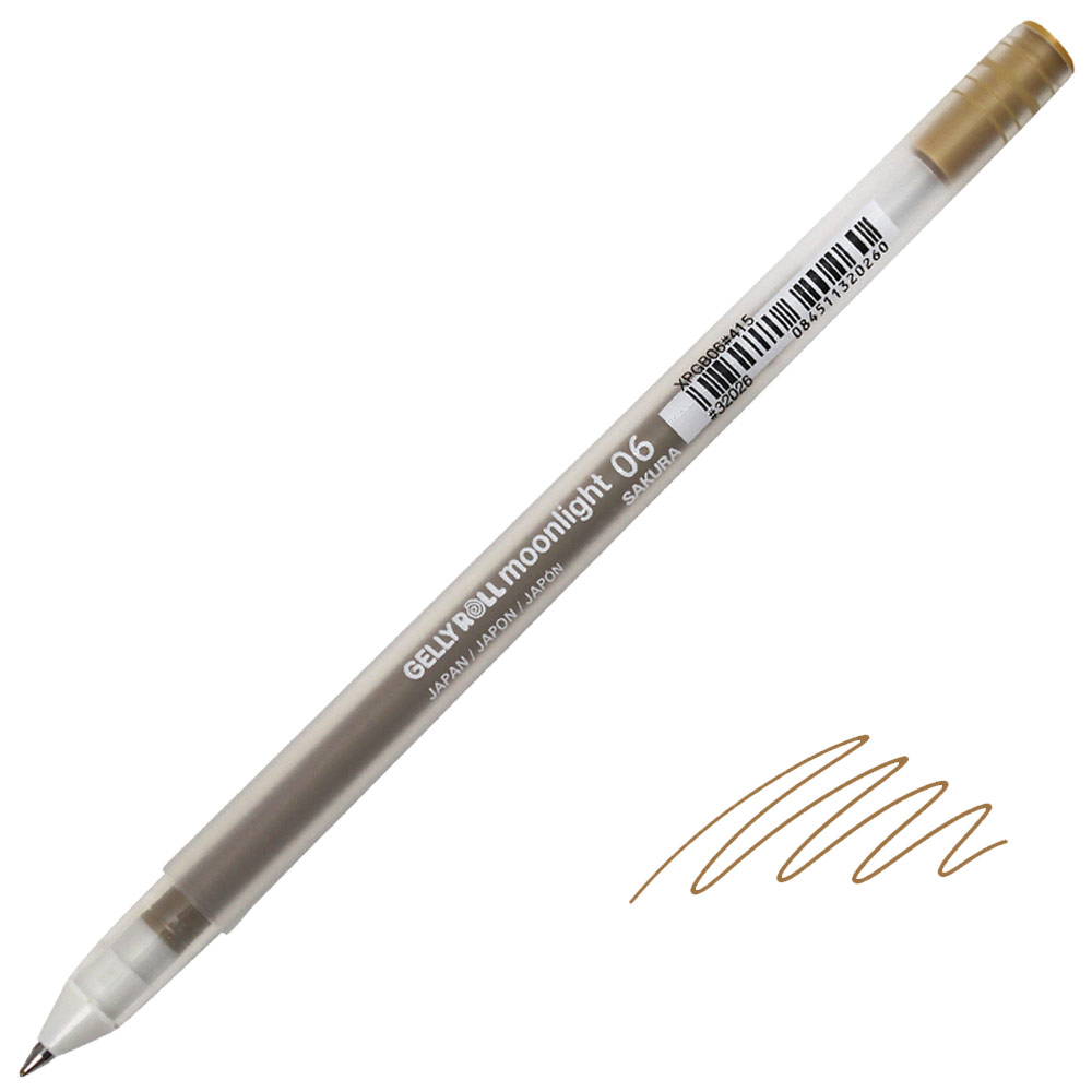 Sakura Gelly Roll 06 Moonlight Gel Pen 0.3mm Yellow Ochre