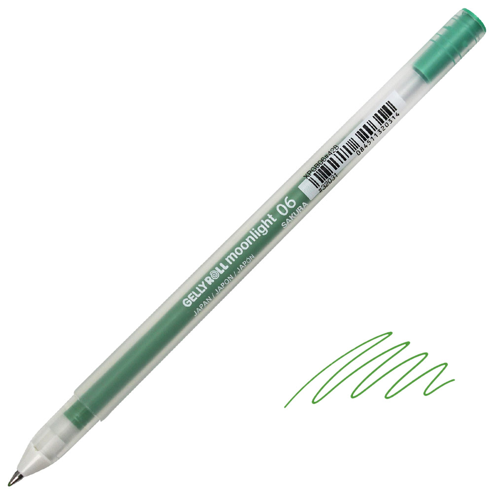 Sakura Gelly Roll 06 Moonlight Gel Pen 0.3mm Leaf Green