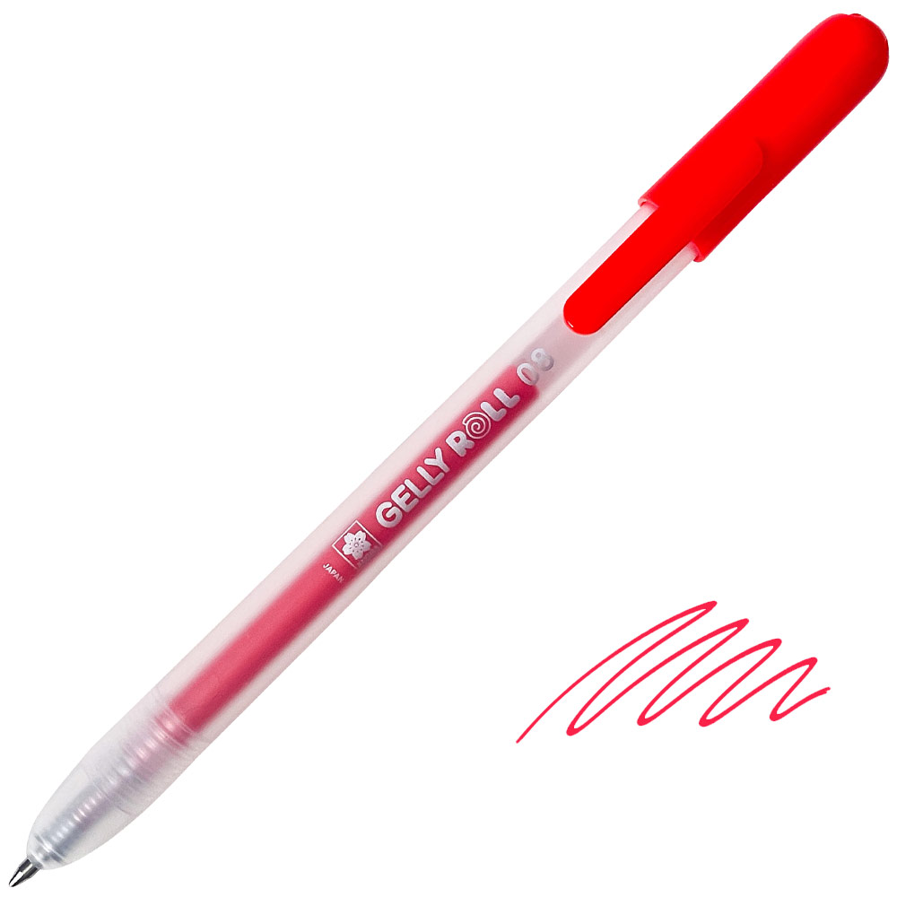 Sakura Gelly Roll Classic 08 Retractable Gel Pen 0.8mm Red